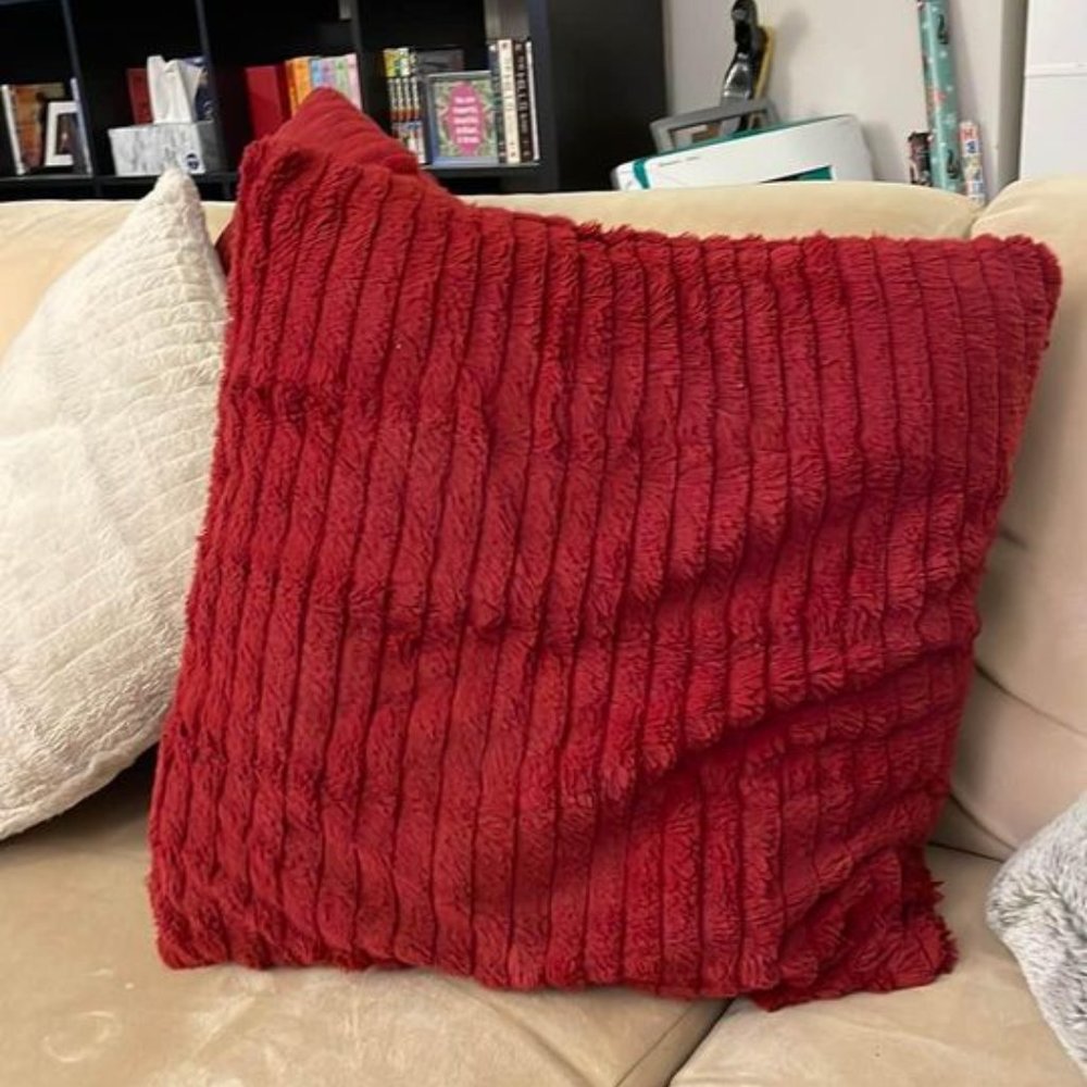 Red and Cream Pillows